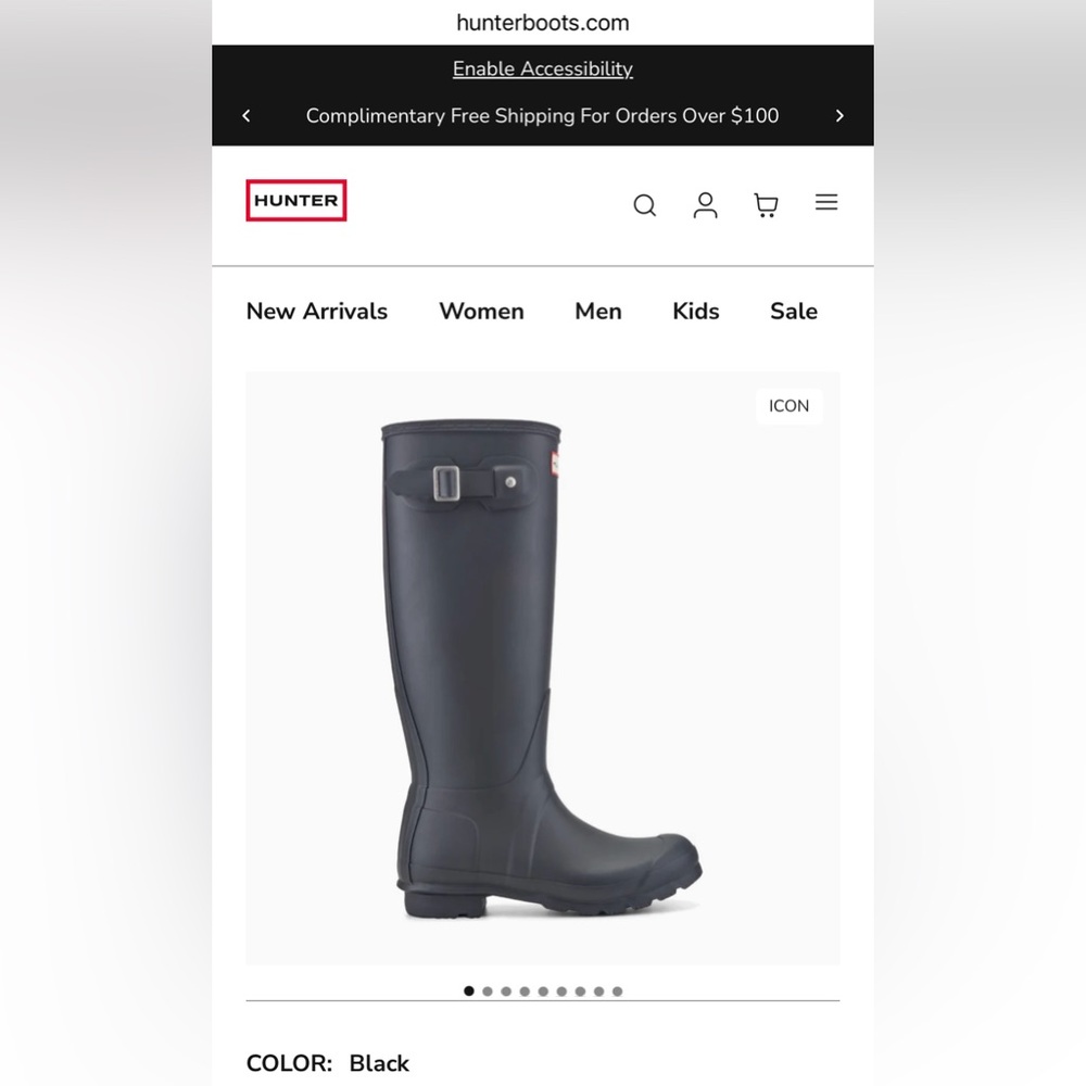Hunter Rain boots, original tall classic style, excellent like new condition! - Picture 3 of 13